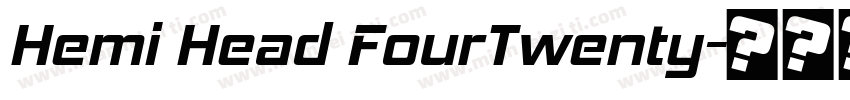 Hemi Head FourTwenty字体转换
